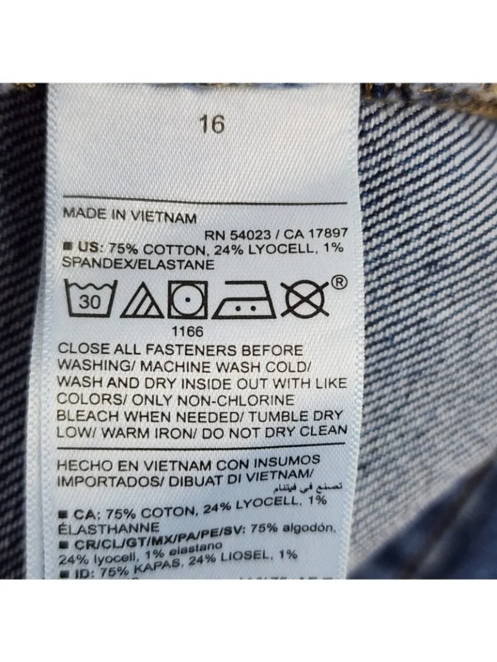 Old Navy Jeans Womens 16 Blue Sky Hi Wide Leg Denim (34x31) NWT